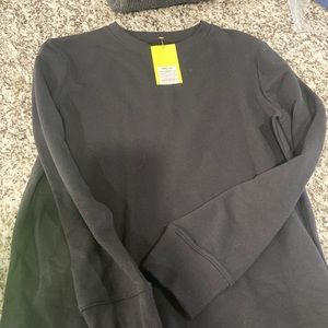 Boys black crew neck sweatshirt